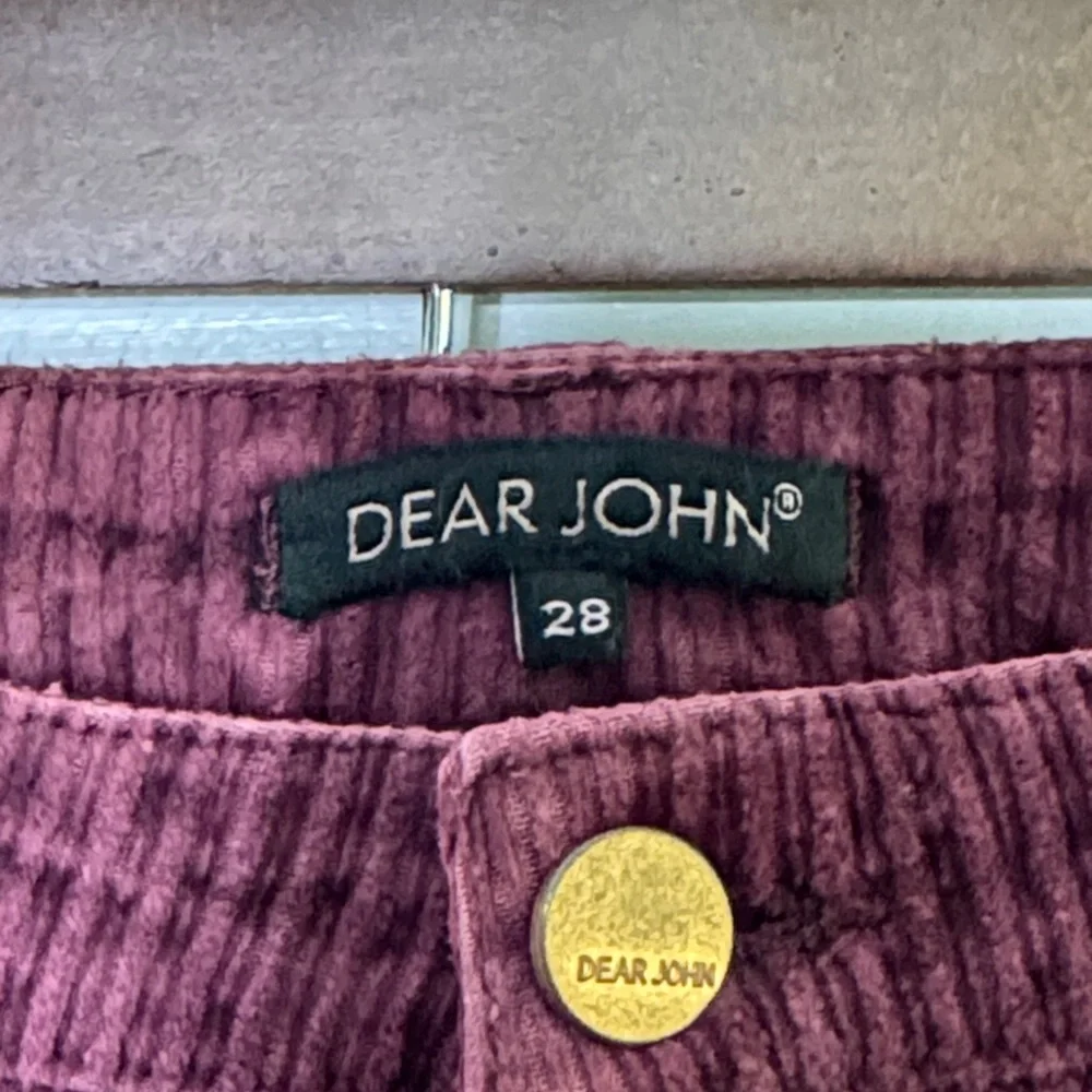 Dear John Burgundy Corduroy A-Line Skirt - Picture 3 of 6